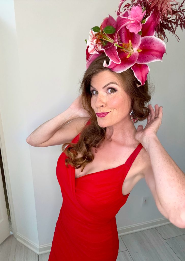 live flower fascinator