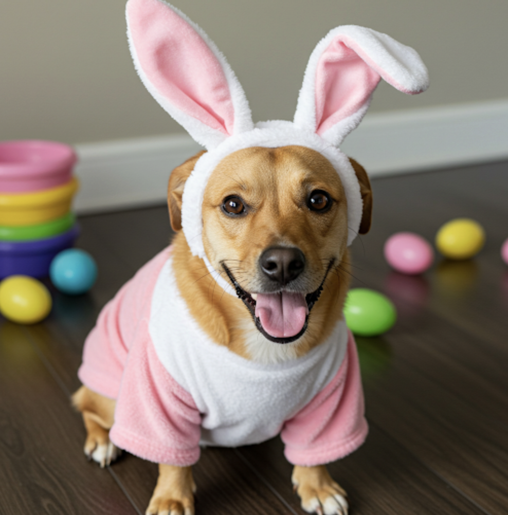 a dog bunny costume