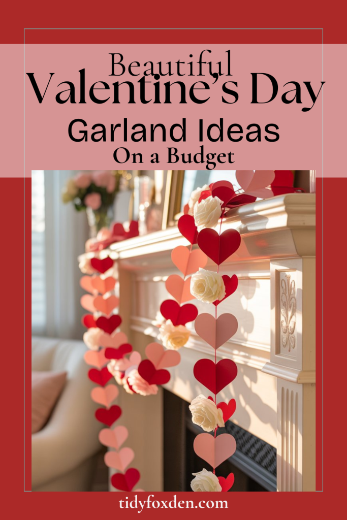 valentine garland - pin this post and save it for later!