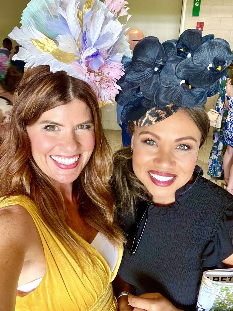 at churchill downs, kentucky derby dresses